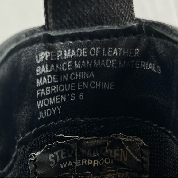 Steve Madden Judyy Chelsea Boot Leather Waterproof Sz 6 - Picture 4 of 10